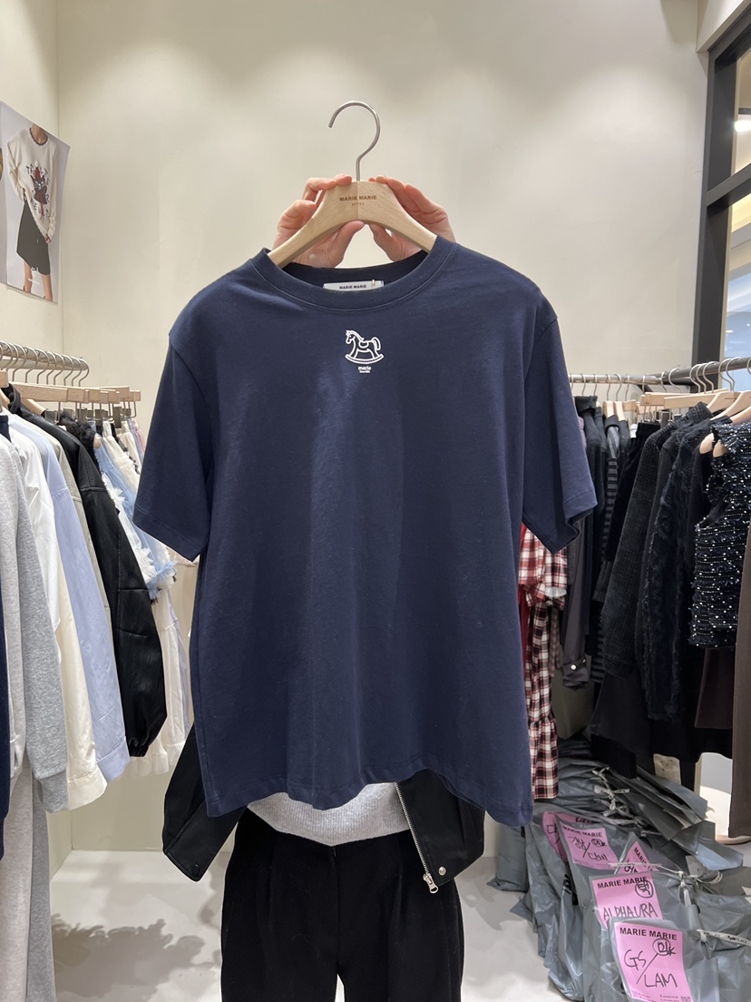 MARIE MARIE韓國直郵女士新款職業推薦真品26春夏人氣T恤MARIE MARIET恤圖色5
