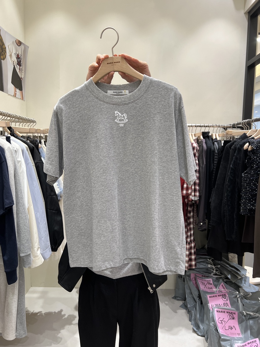 MARIE MARIE韓國直郵女士新款職業推薦真品26春夏人氣T恤MARIE MARIET恤圖色6