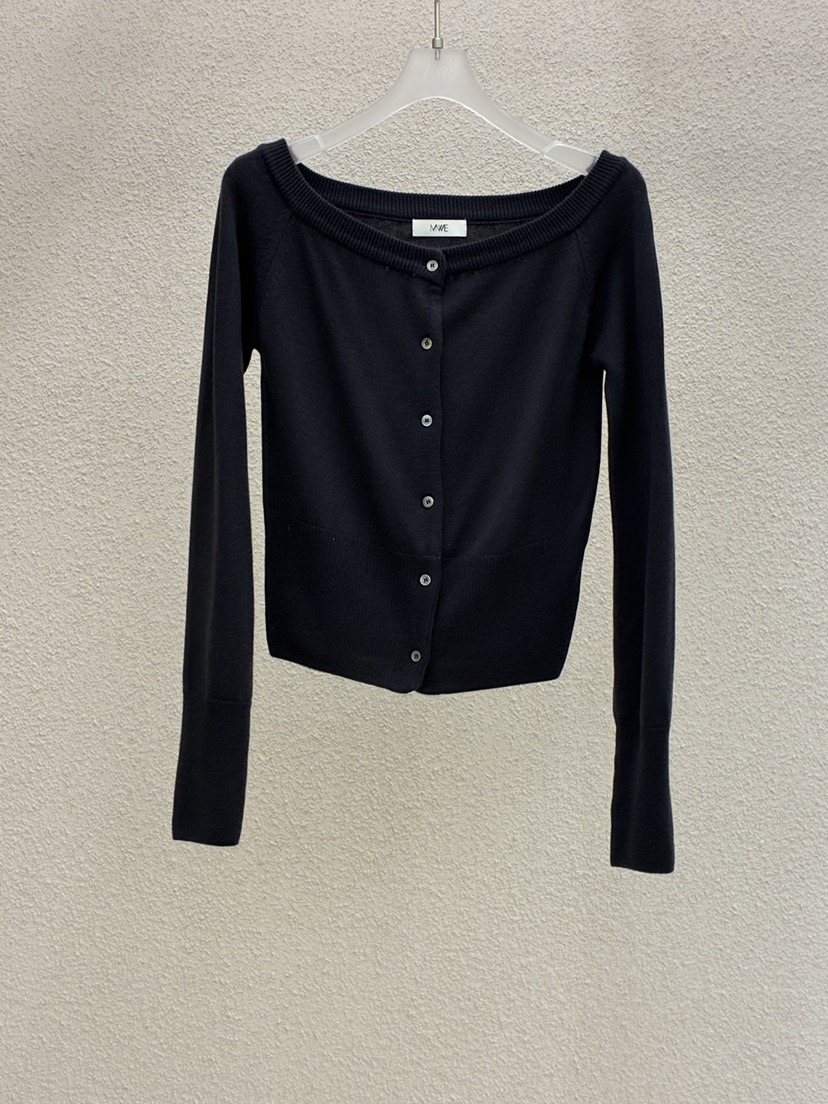 MWE東大門實拍女士新款26春夏時尚熱賣休閑真品針織衫露肩MWE針織衫圖色2