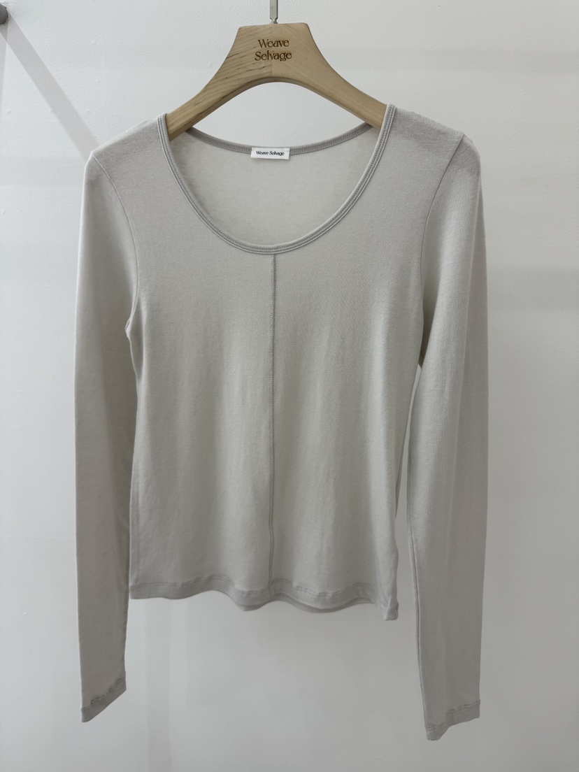 WEAUE SELVAGE東大門代購女士新款熱賣休閑真品人氣長袖T恤Weave Selvage長袖T恤圖色4