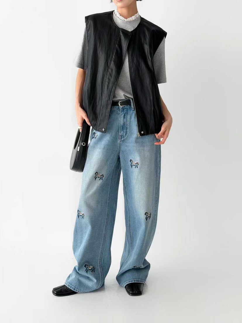 MARIE MARIE東大門代購女裝新品26春夏休閑馬甲軟皮革柔軟MARIE MARIE馬甲