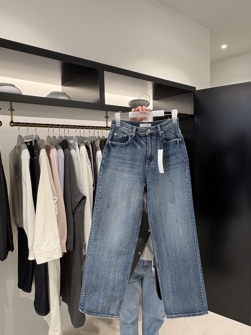 CREAM-P東大門直郵女士新品休閑時尚26春夏職業熱賣牛仔褲CREAM-P牛仔褲圖色1