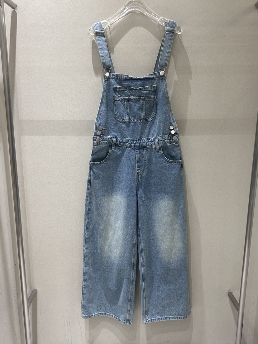 LATTE-P韓國直郵女士新款人氣26春夏時尚休閑熱賣背帶褲LATTE-P背帶褲圖色1