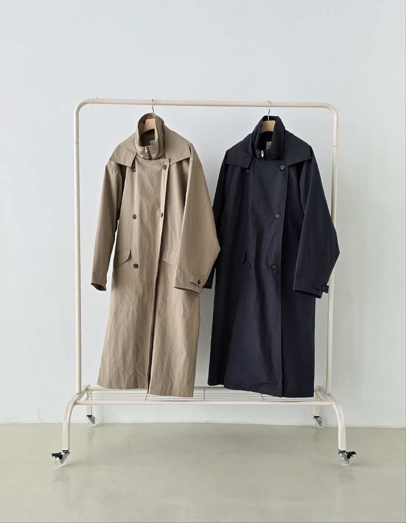 J SHOP韓國代購女裝新品人氣26春夏推薦時尚休閑長款風衣J_SHOP長款風衣