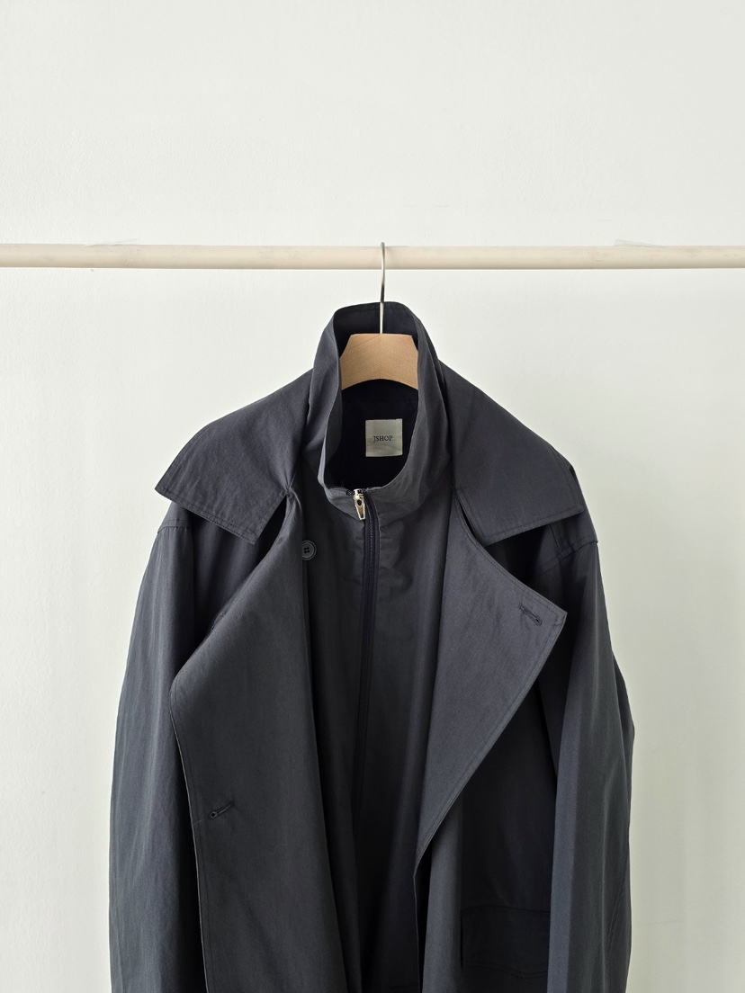 J SHOP韓國代購女裝新品人氣26春夏推薦時尚休閑長款風衣J_SHOP長款風衣