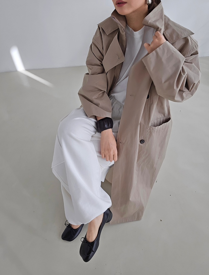 J SHOP韓國代購女裝新品人氣26春夏推薦時尚休閑長款風衣J_SHOP長款風衣