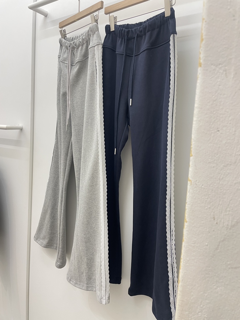 NYLON韓國代購女裝新品26春夏真品人氣推薦職業休閑褲蕾絲NYLON休閑褲