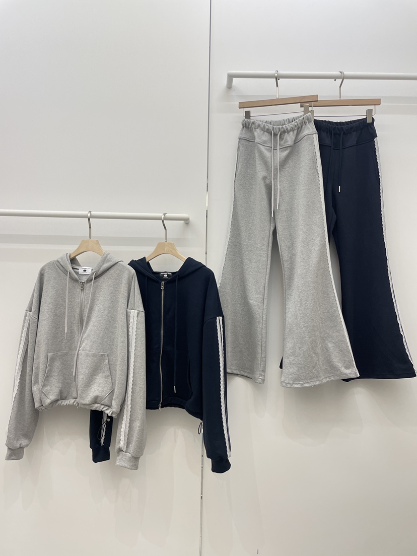 NYLON韓國代購女裝新品26春夏真品人氣推薦職業休閑褲蕾絲NYLON休閑褲