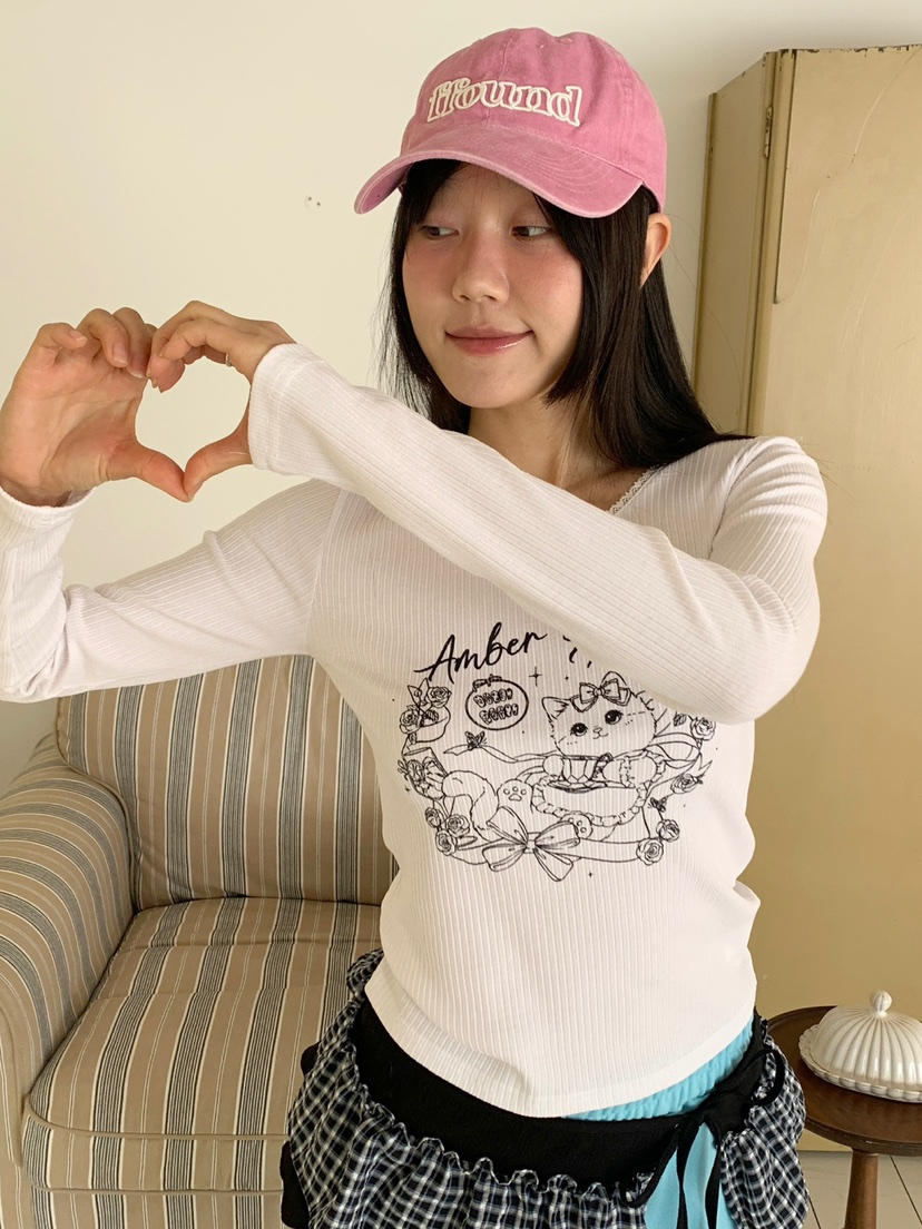 MORE THAN-P東大門直郵女裝新款職業26春夏休閑長袖T恤MORE THAN長袖T恤