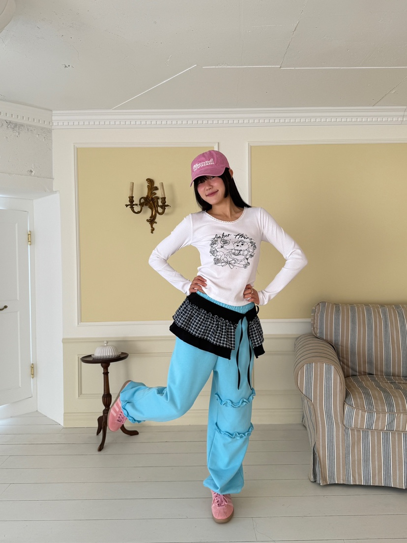 MORE THAN-P東大門直郵女裝新款職業26春夏休閑長袖T恤MORE THAN長袖T恤