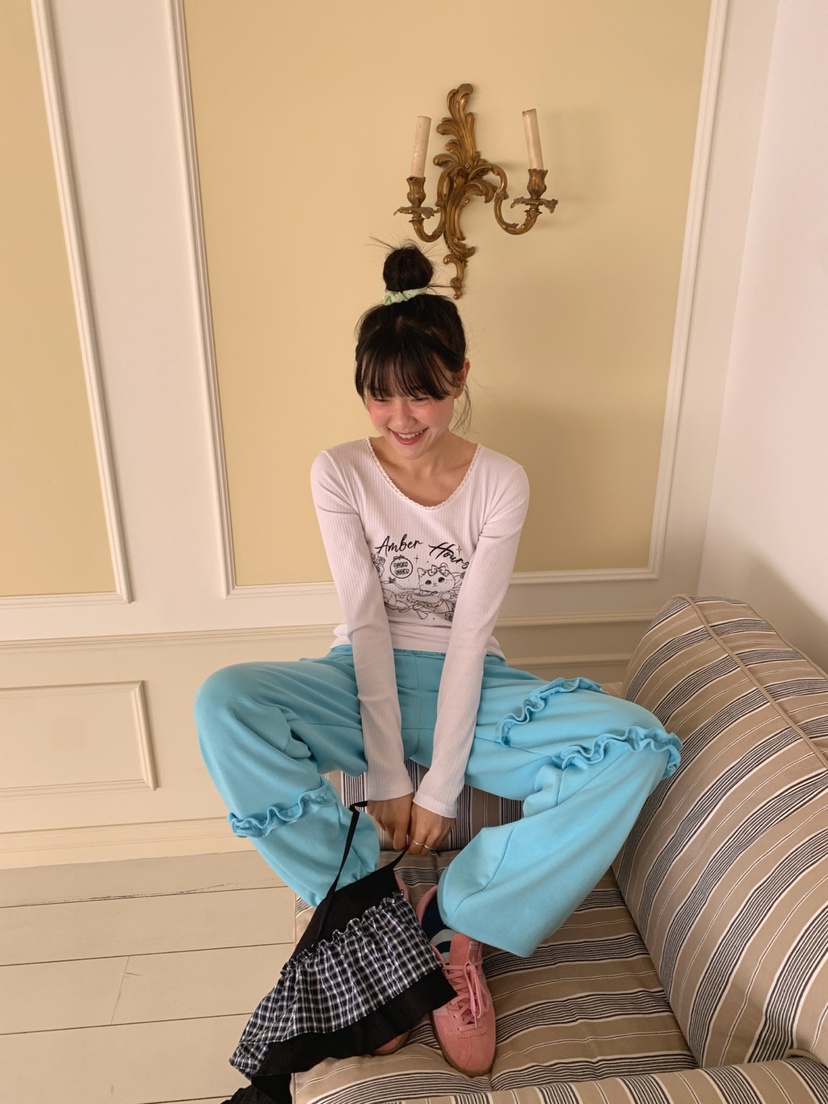 MORE THAN-P東大門直郵女裝新款職業26春夏休閑長袖T恤MORE THAN長袖T恤