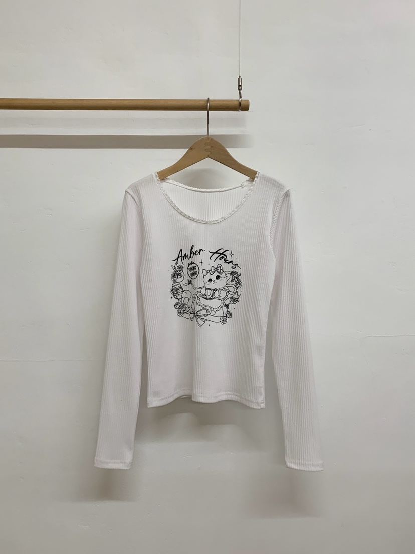 MORE THAN-P東大門直郵女裝新款職業26春夏休閑長袖T恤MORE THAN長袖T恤圖色1