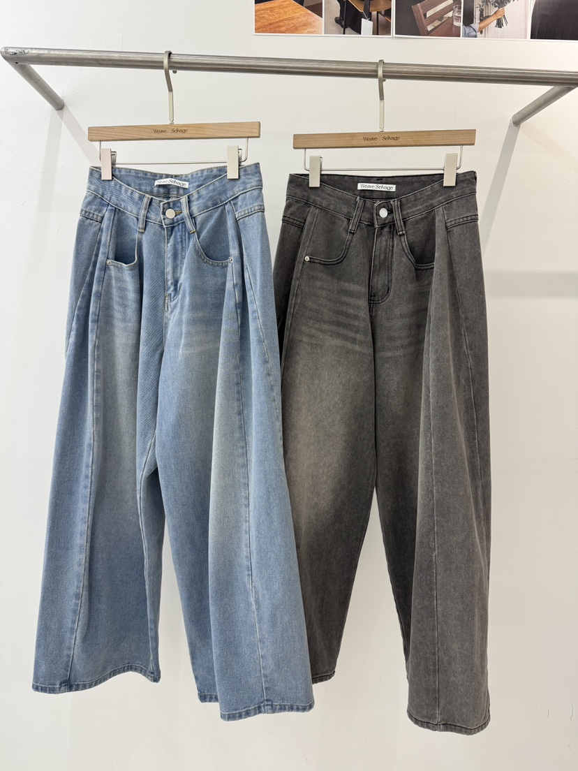 WEAUE SELVAGE東大門實拍女士新品推薦職業時尚熱賣牛仔褲Weave Selvage牛仔褲