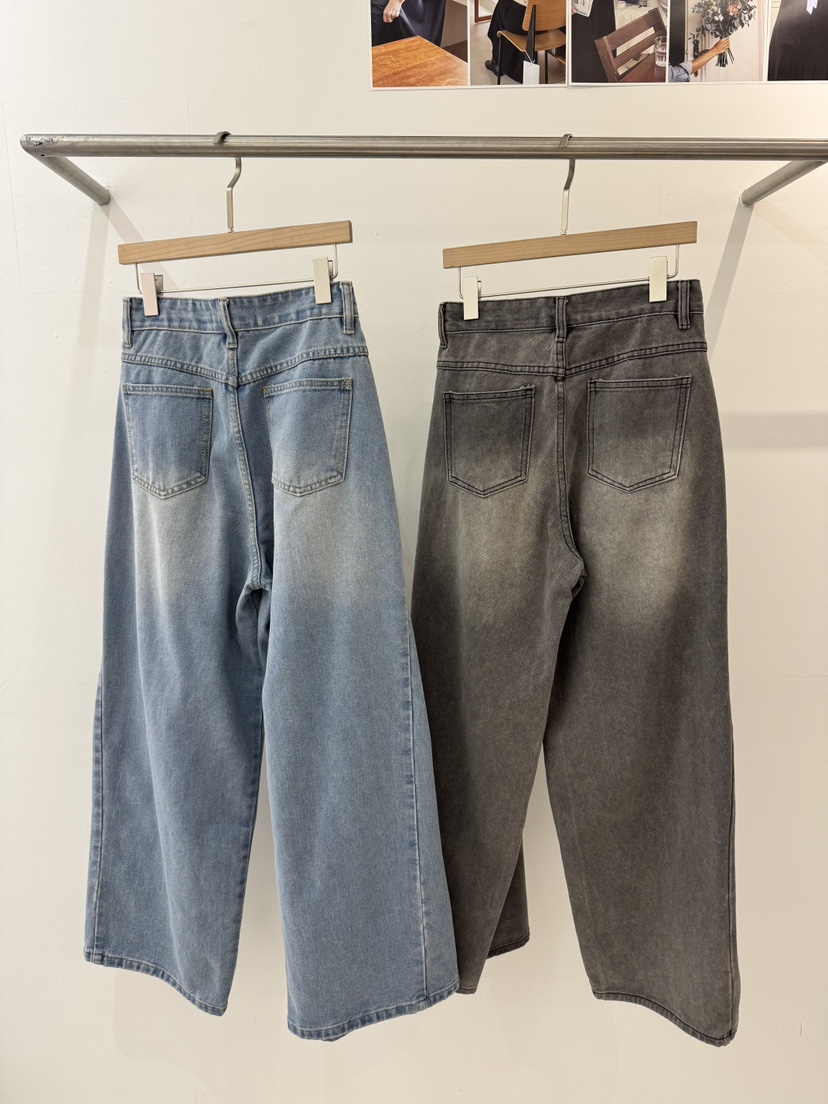 WEAUE SELVAGE東大門實拍女士新品推薦職業時尚熱賣牛仔褲Weave Selvage牛仔褲