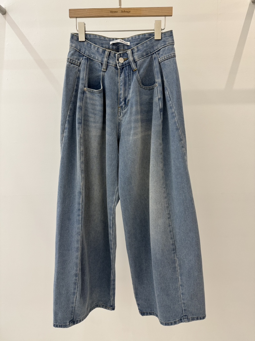 WEAUE SELVAGE東大門實拍女士新品推薦職業時尚熱賣牛仔褲Weave Selvage牛仔褲圖色1