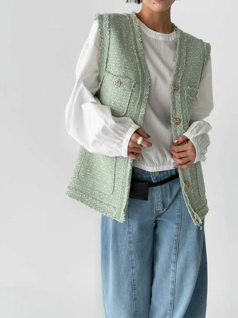 MARIE MARIE韓國直郵女裝新品26春夏職業人氣熱賣時尚馬甲MARIE MARIE馬甲