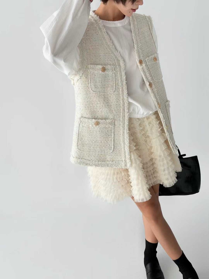 MARIE MARIE韓國直郵女裝新品26春夏職業人氣熱賣時尚馬甲MARIE MARIE馬甲