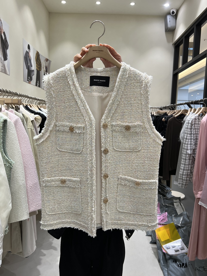 MARIE MARIE韓國直郵女裝新品26春夏職業人氣熱賣時尚馬甲MARIE MARIE馬甲圖色1