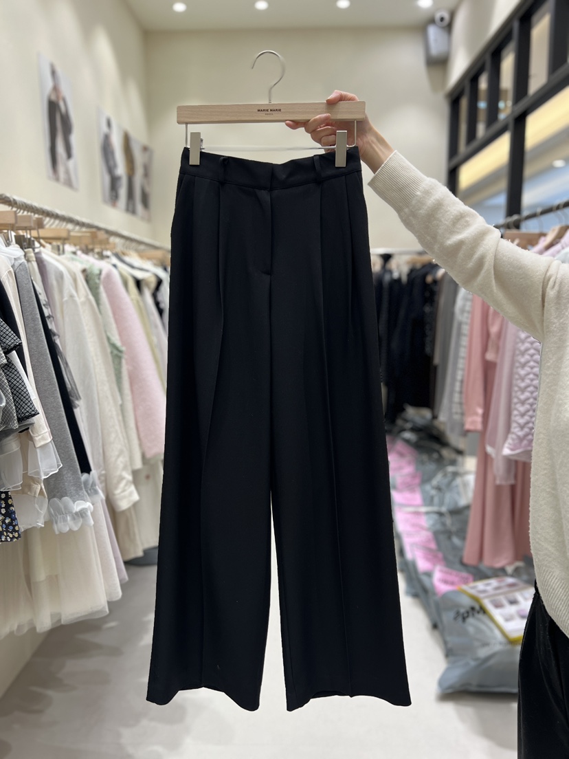 MARIE MARIE東大門代購女士新款休閑熱賣推薦人氣休閑褲MARIE MARIE休閑褲圖色3黑色