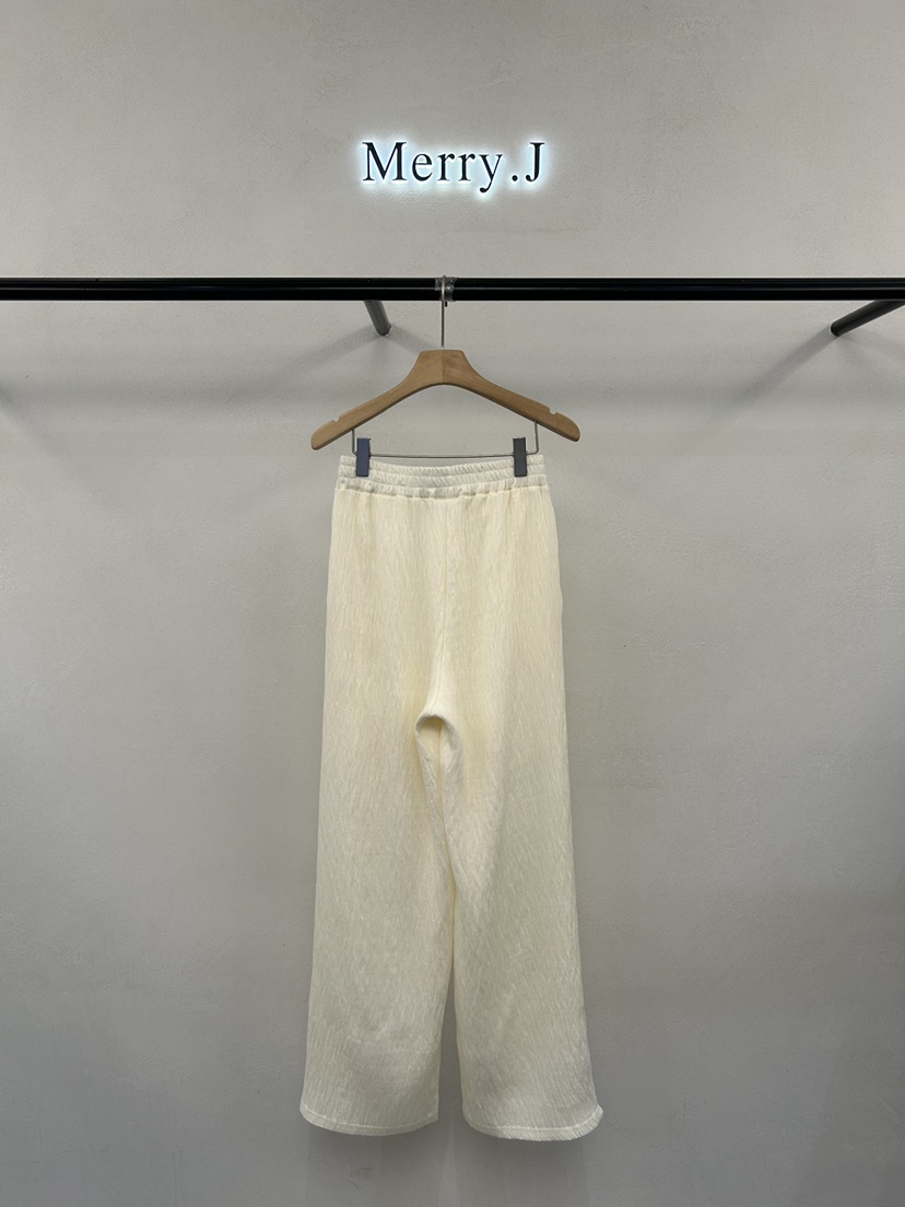 MERRY-J韓國直郵女裝新品26春夏真品推薦熱賣休閑褲褶皺MERRY-J休閑褲