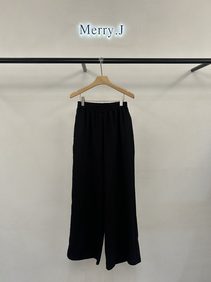 MERRY-J韓國直郵女裝新品26春夏真品推薦熱賣休閑褲褶皺MERRY-J休閑褲圖色2