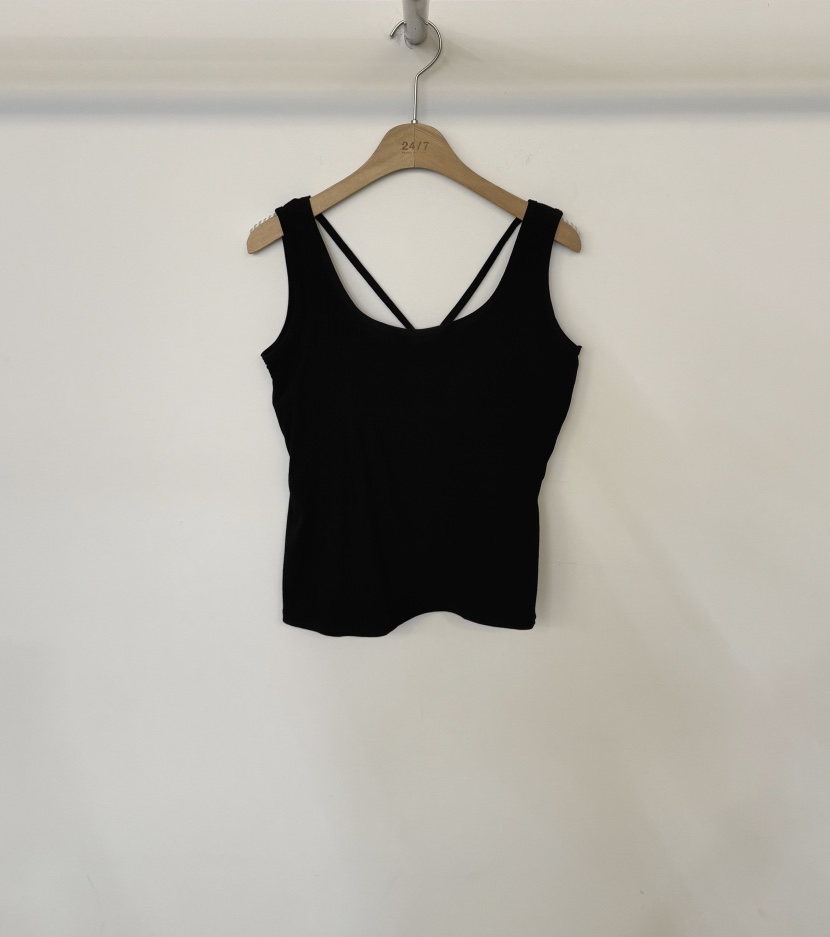 TWENTY FOUR SEVEN24-7東大門代購女士新品真品吊帶背心TEWNTY FOUR SEVEN24-7吊帶/背心圖色2黑色