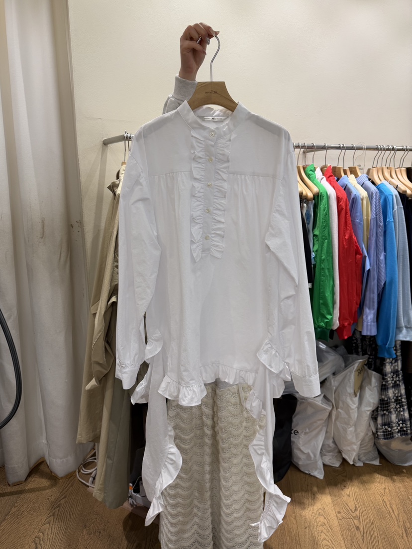 AUVERFIT東大門直郵女士新品熱賣26春夏推薦真品襯衫蕾絲衫AUVERFIT襯衫/蕾絲衫圖色1