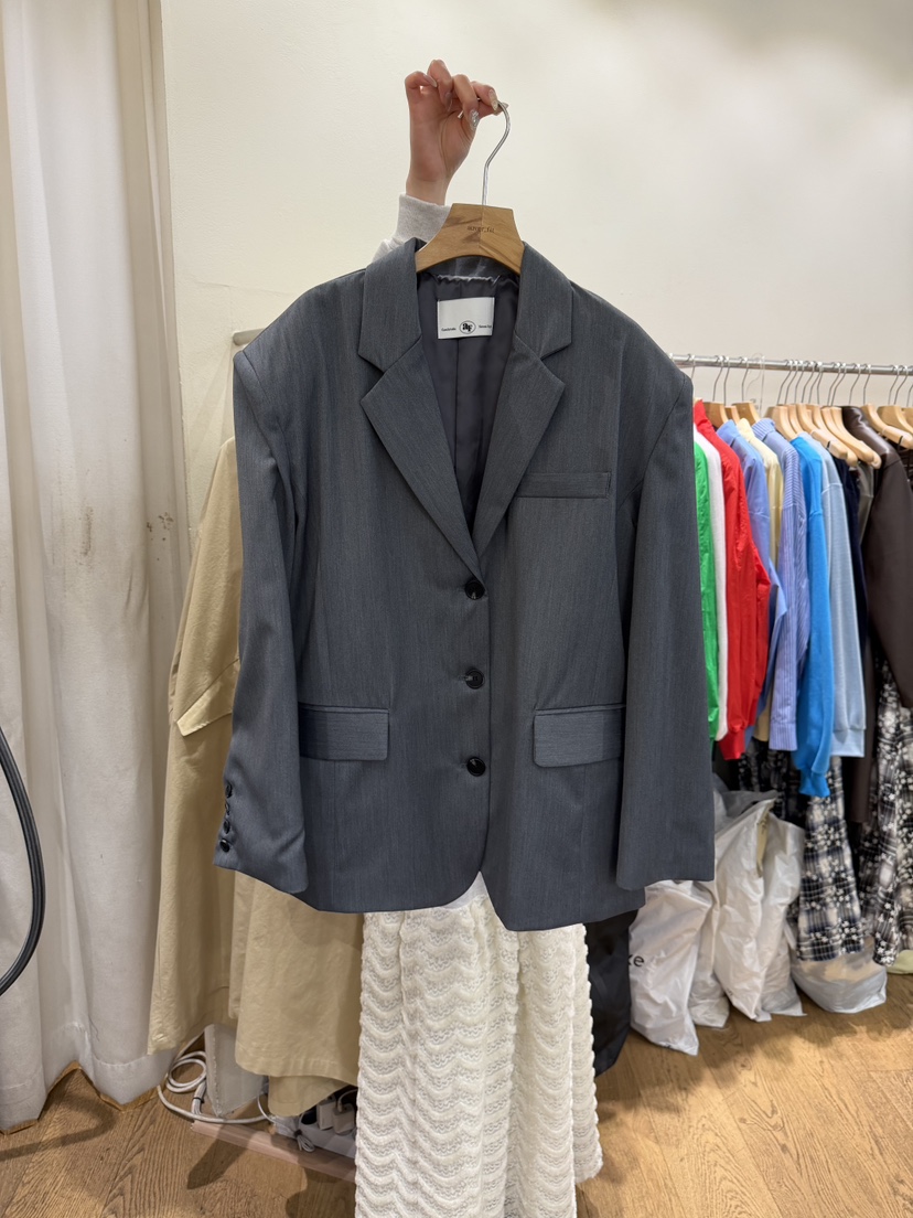 AUVERFIT東大門實拍女裝新款26春夏職業真品推薦時尚夾克AUVERFIT夾克圖色2