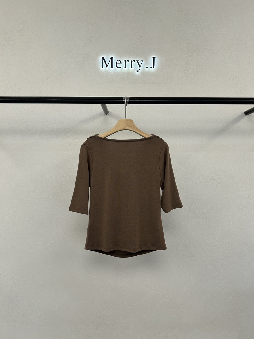 MERRY-J韓國代購女士新款人氣真品推薦26春夏職業休閑T恤MERRY-JT恤