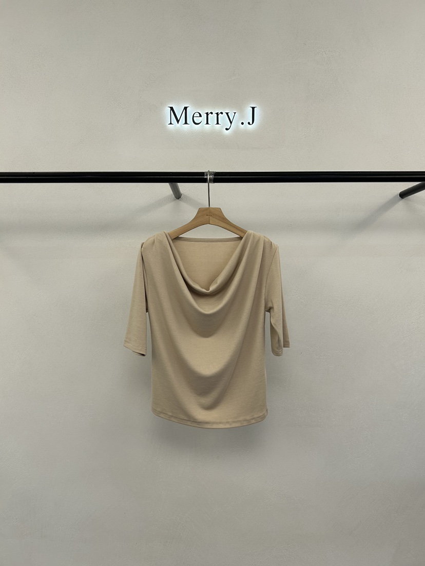 MERRY-J韓國代購女士新款人氣真品推薦26春夏職業休閑T恤MERRY-JT恤圖色2