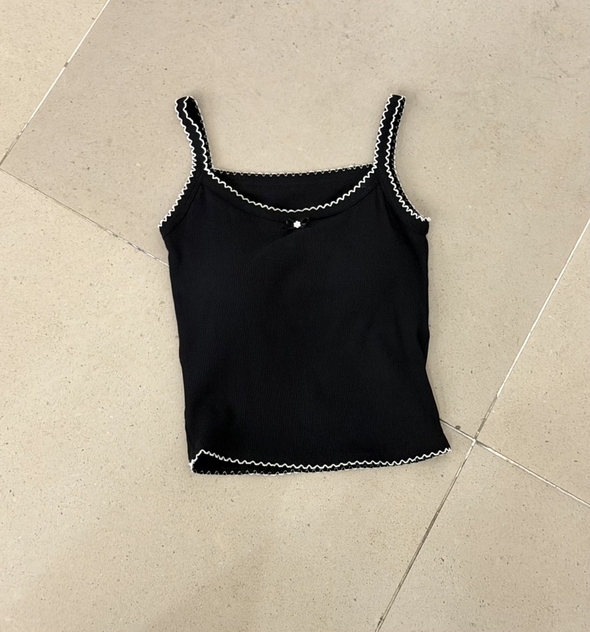 TWENTY FOUR SEVEN24-7韓國代購女裝新款真品吊帶背心TEWNTY FOUR SEVEN24-7吊帶/背心圖色3黑色