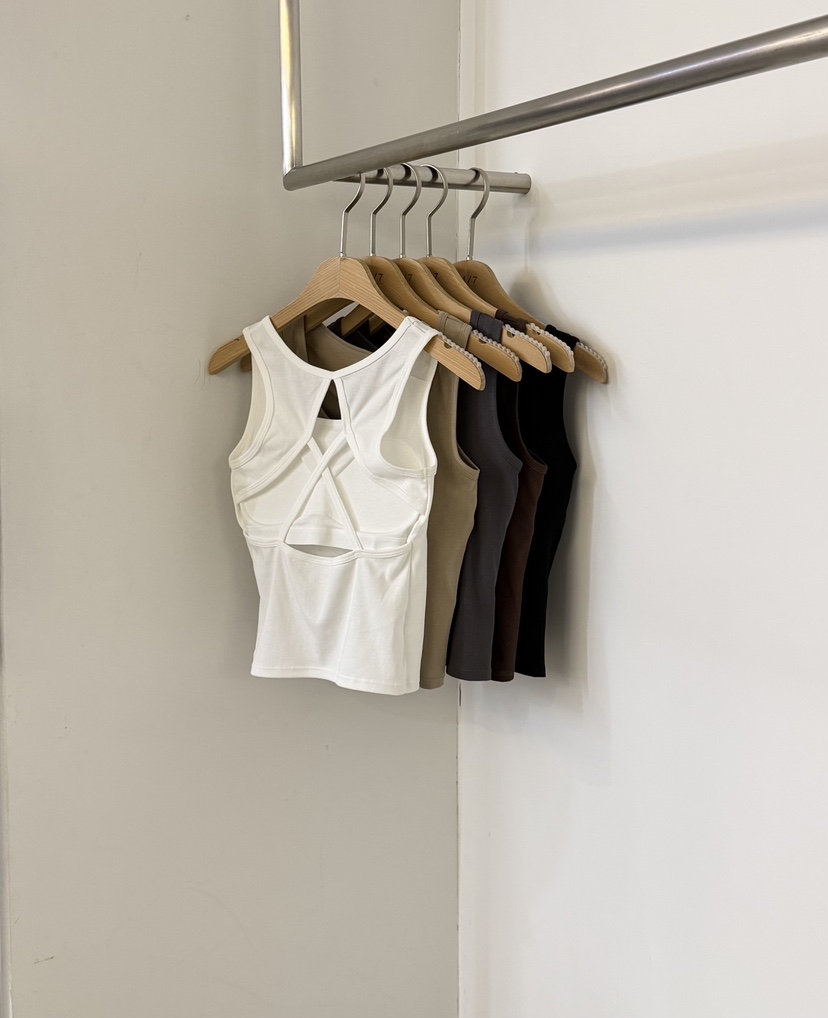 TWENTY FOUR SEVEN24-7東大門實拍女裝新品休閑吊帶背心TEWNTY FOUR SEVEN24-7吊帶/背心