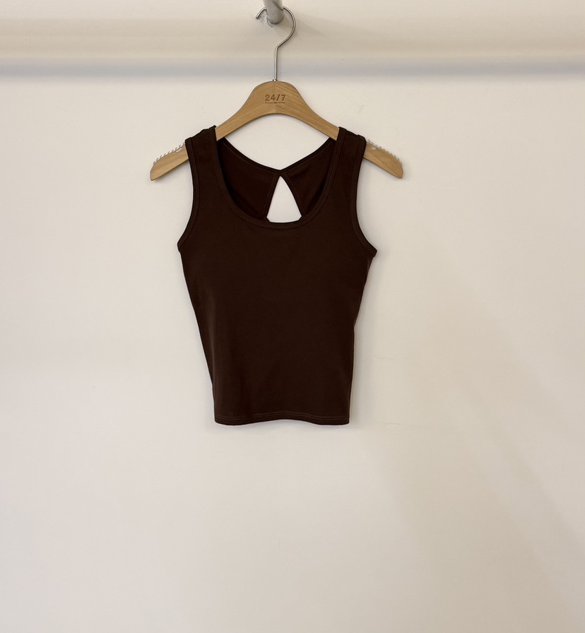 TWENTY FOUR SEVEN24-7東大門實拍女裝新品休閑吊帶背心TEWNTY FOUR SEVEN24-7吊帶/背心圖色3棕色
