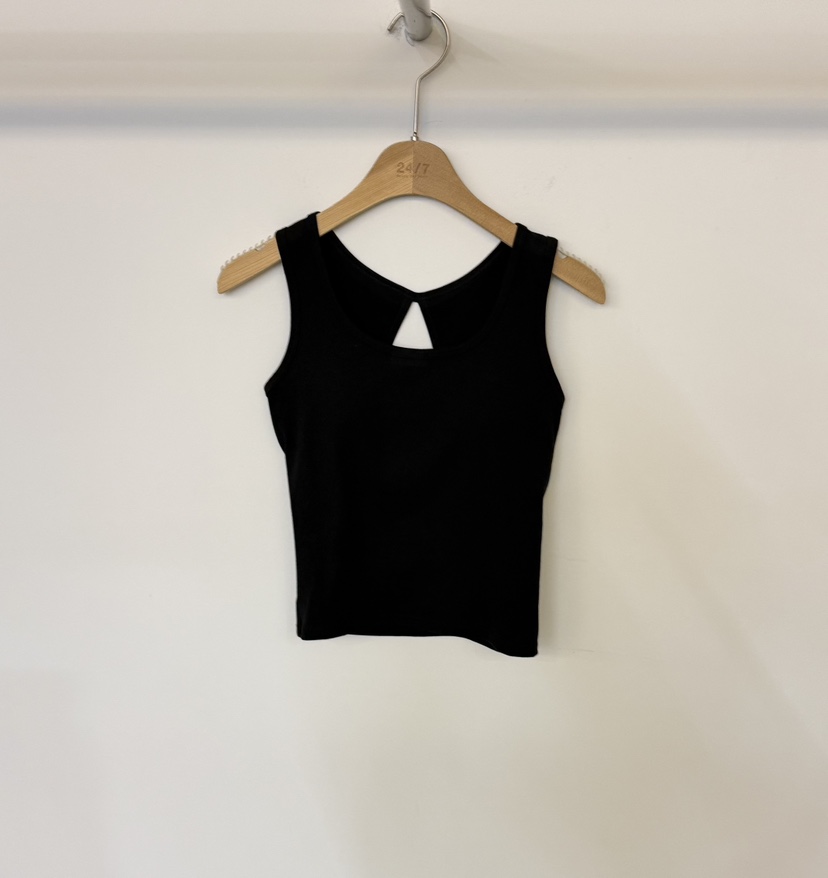 TWENTY FOUR SEVEN24-7東大門實拍女裝新品休閑吊帶背心TEWNTY FOUR SEVEN24-7吊帶/背心圖色4黑色