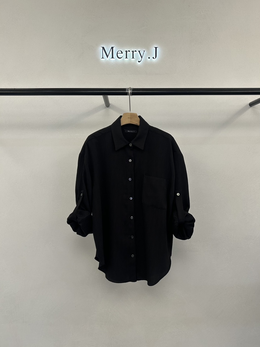 MERRY-J韓國代購女士新品真品26春夏推薦襯衫蕾絲衫褶皺MERRY-J襯衫/蕾絲衫圖色4