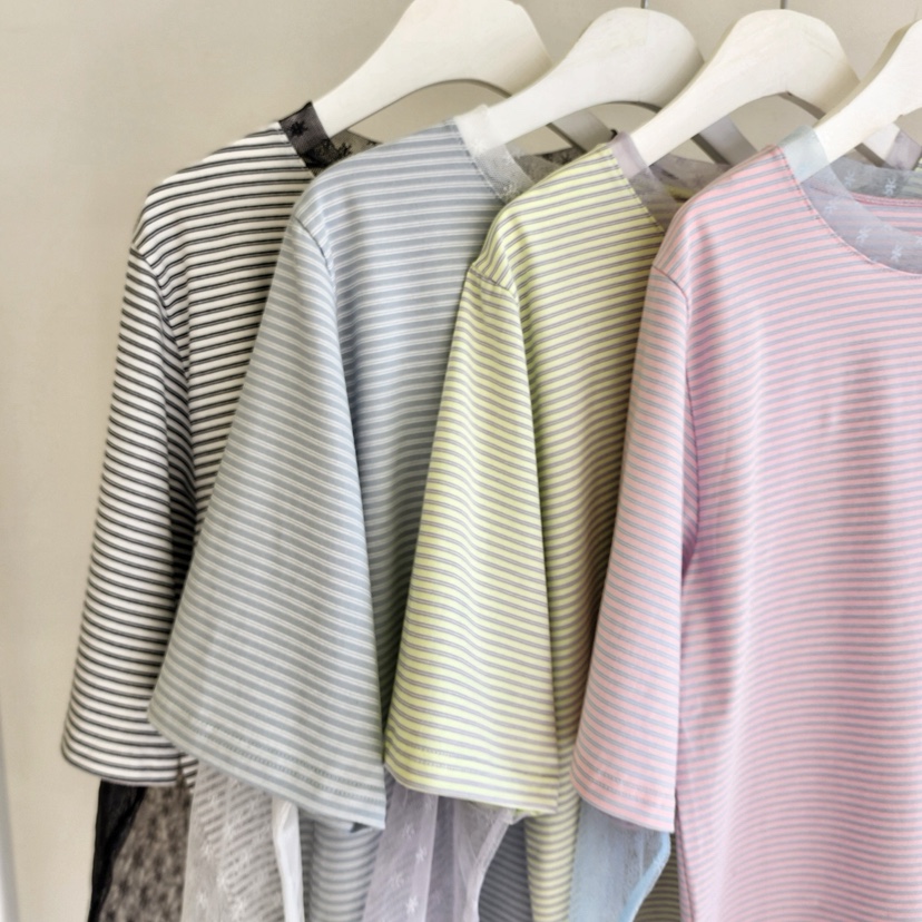 LA BLOOM東大門代購女裝新品時尚人氣26春夏長袖T恤假兩件La Bloom長袖T恤