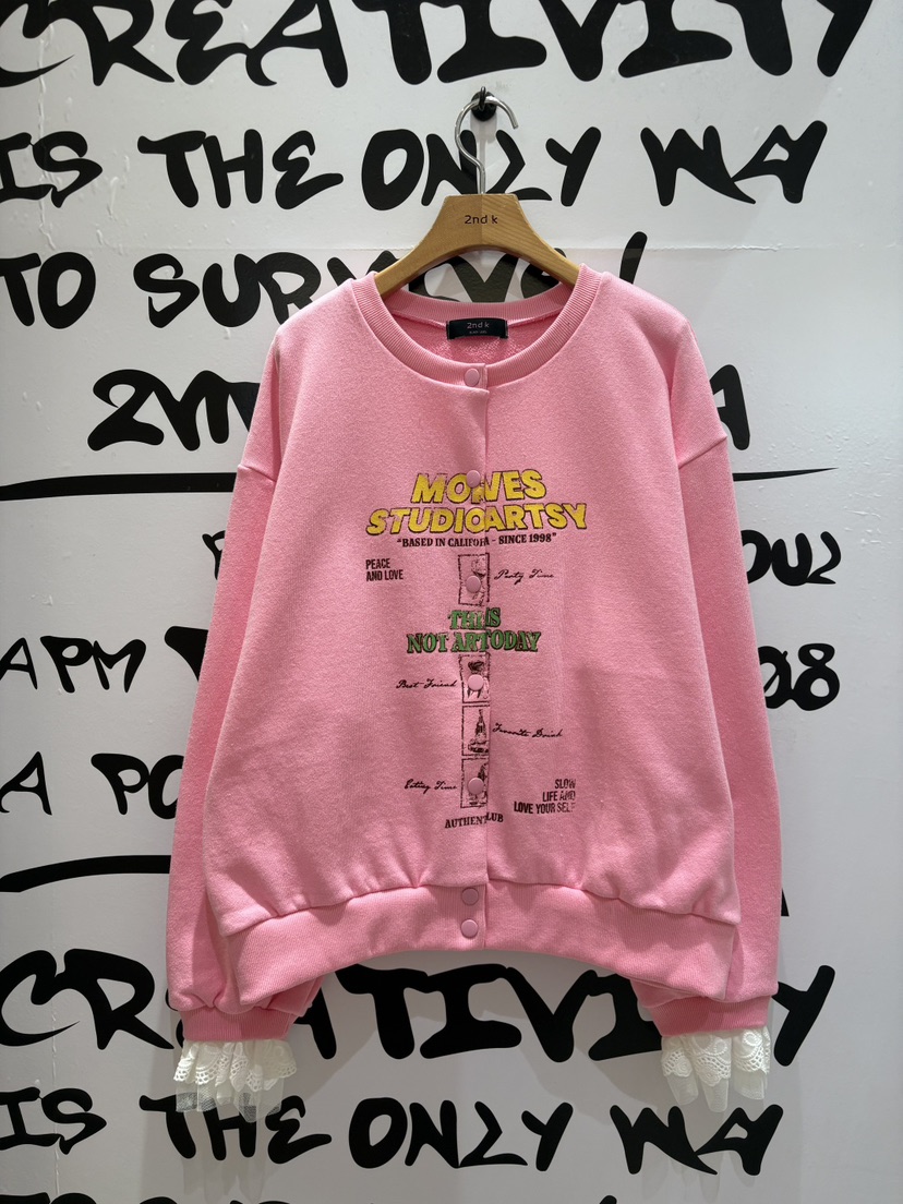 2ND K韓國代購女裝新款26春夏休閑推薦職業真品夾克羊毛衫2ND K夾克圖色2