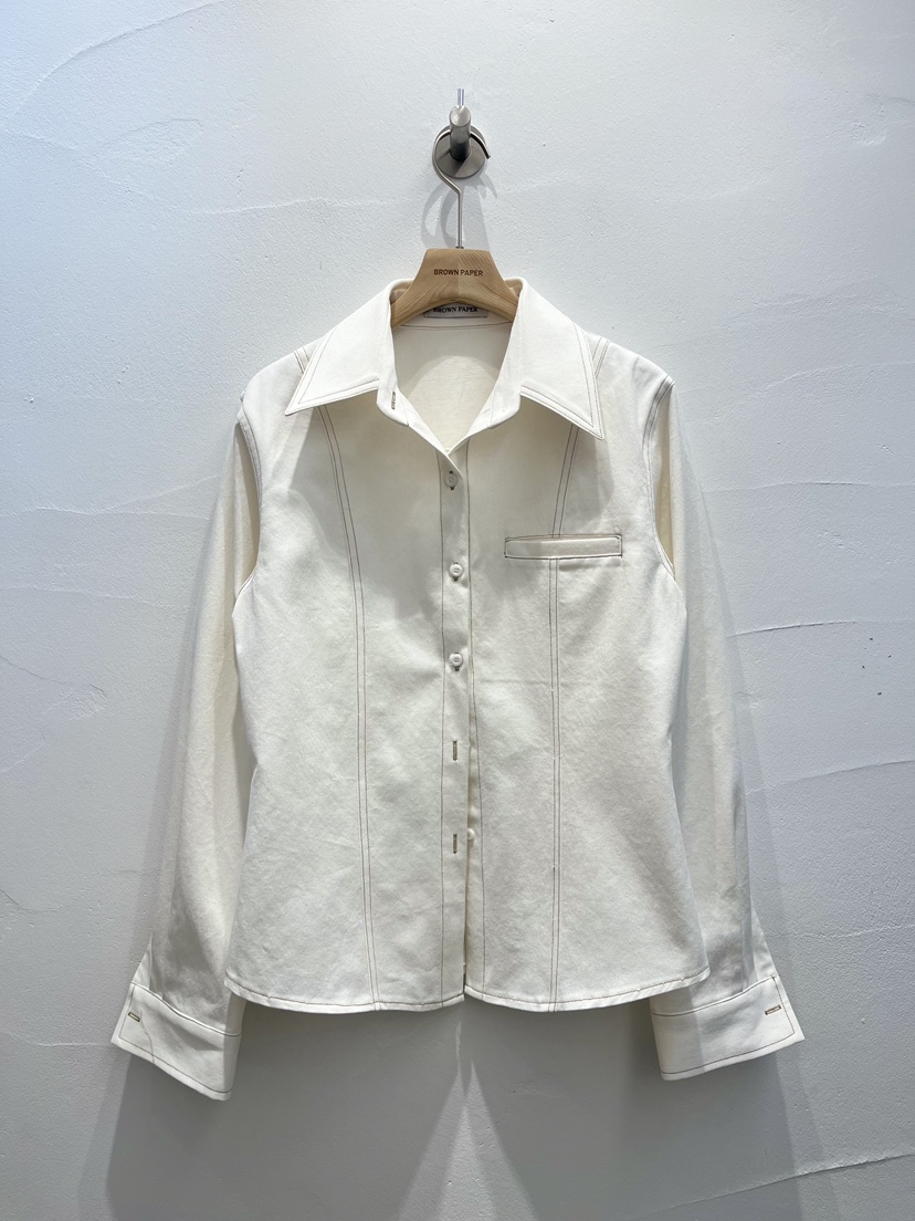 BROWN PAPER-S東大門直郵女士新品時尚真品休閑襯衫蕾絲衫BROWN PAPER-S襯衫/蕾絲衫圖色1