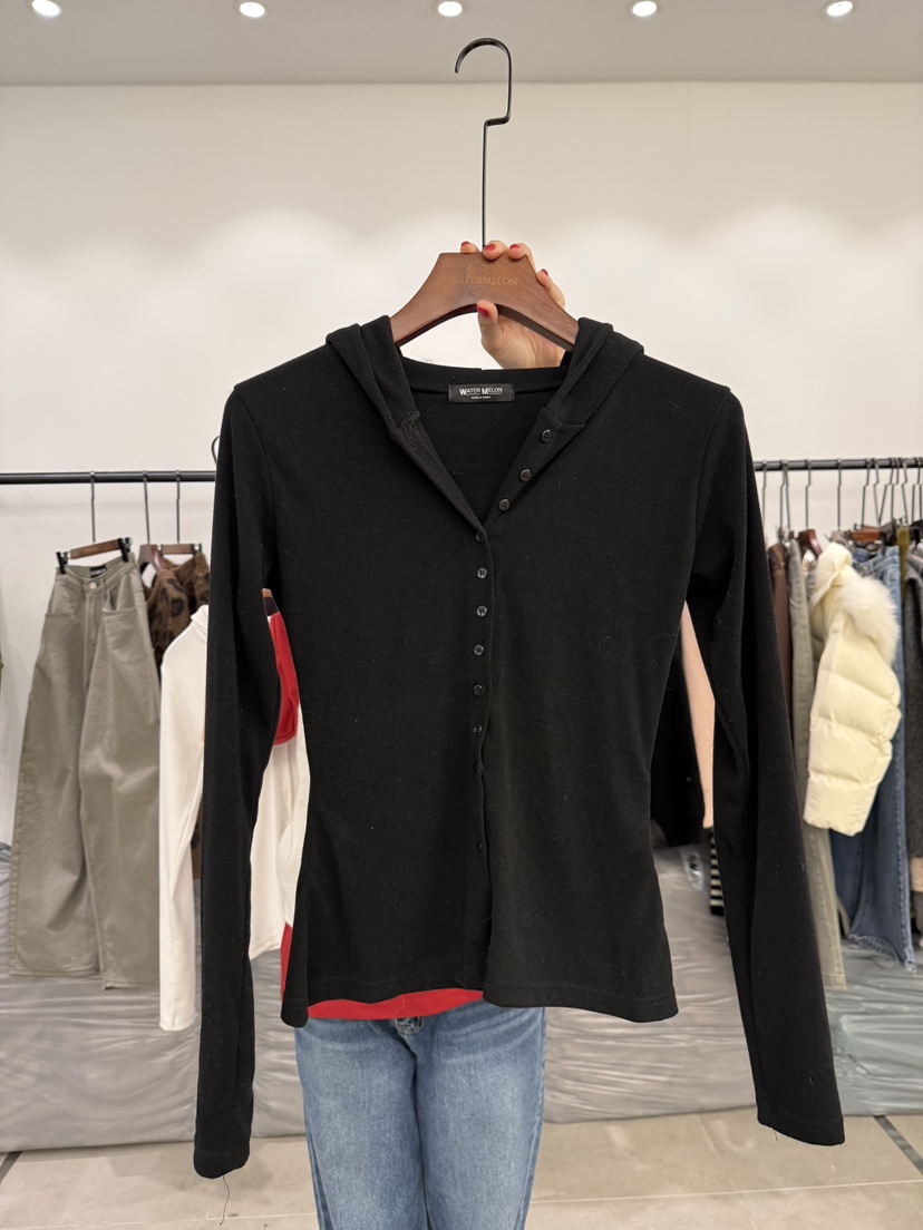 WATERMELON東大門代購女裝新款熱賣人氣職業休閑26春夏長袖T恤WATER MELON長袖T恤圖色3