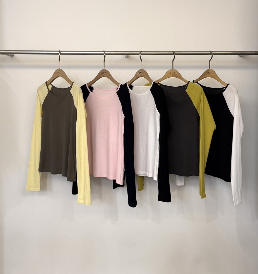 TWENTY FOUR SEVEN24-7東大門直郵女裝新款真品長袖T恤TEWNTY FOUR SEVEN24-7長袖T恤