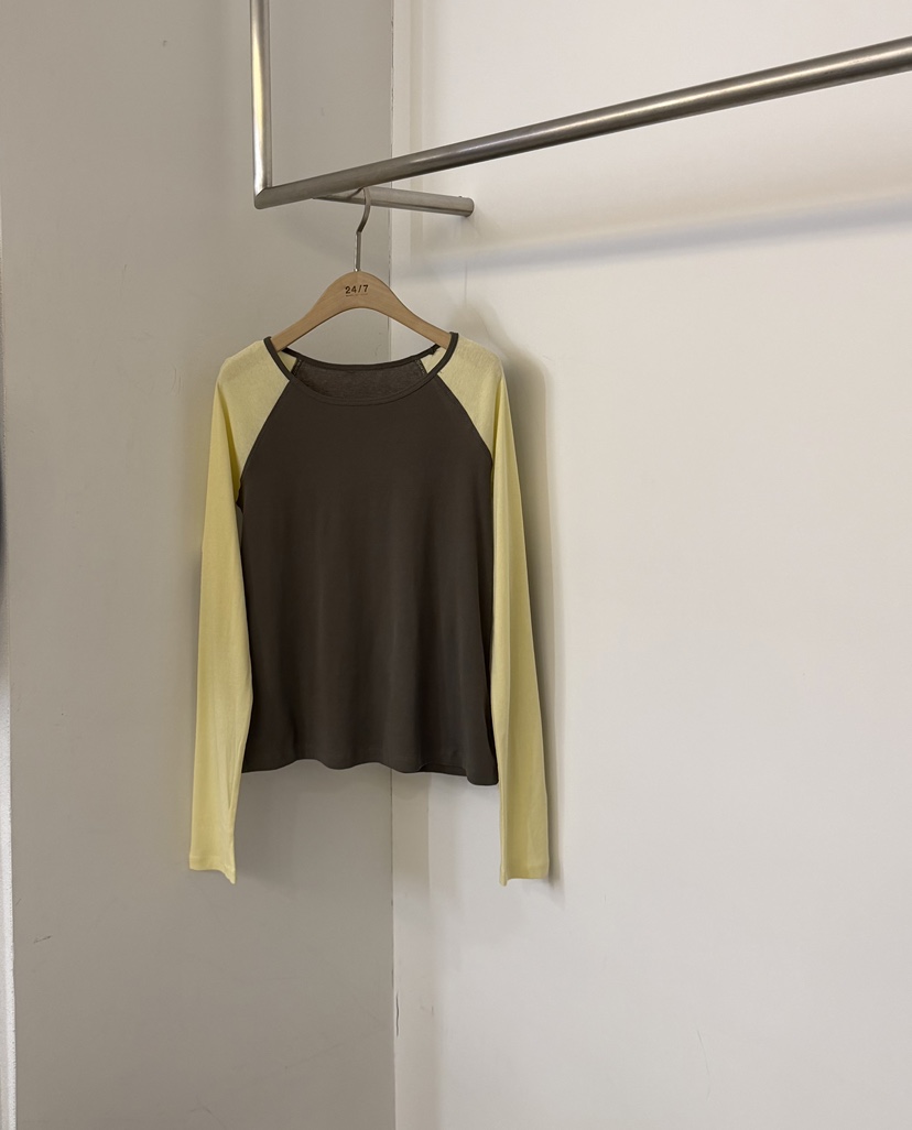 TWENTY FOUR SEVEN24-7東大門直郵女裝新款真品長袖T恤TEWNTY FOUR SEVEN24-7長袖T恤圖色1
