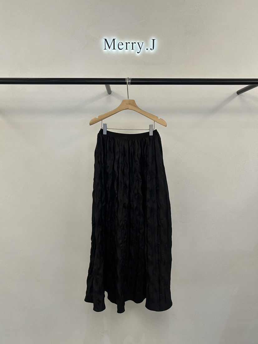 MERRY-J韓國代購女裝新品休閑時尚真品人氣推薦長裙褶裥MERRY-J長裙圖色2