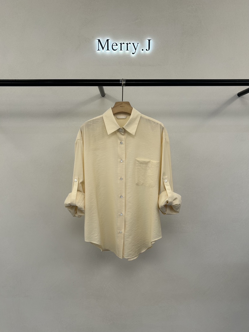 MERRY-J韓國代購女裝新品休閑職業推薦真品時尚襯衫蕾絲衫MERRY-J襯衫/蕾絲衫圖色1