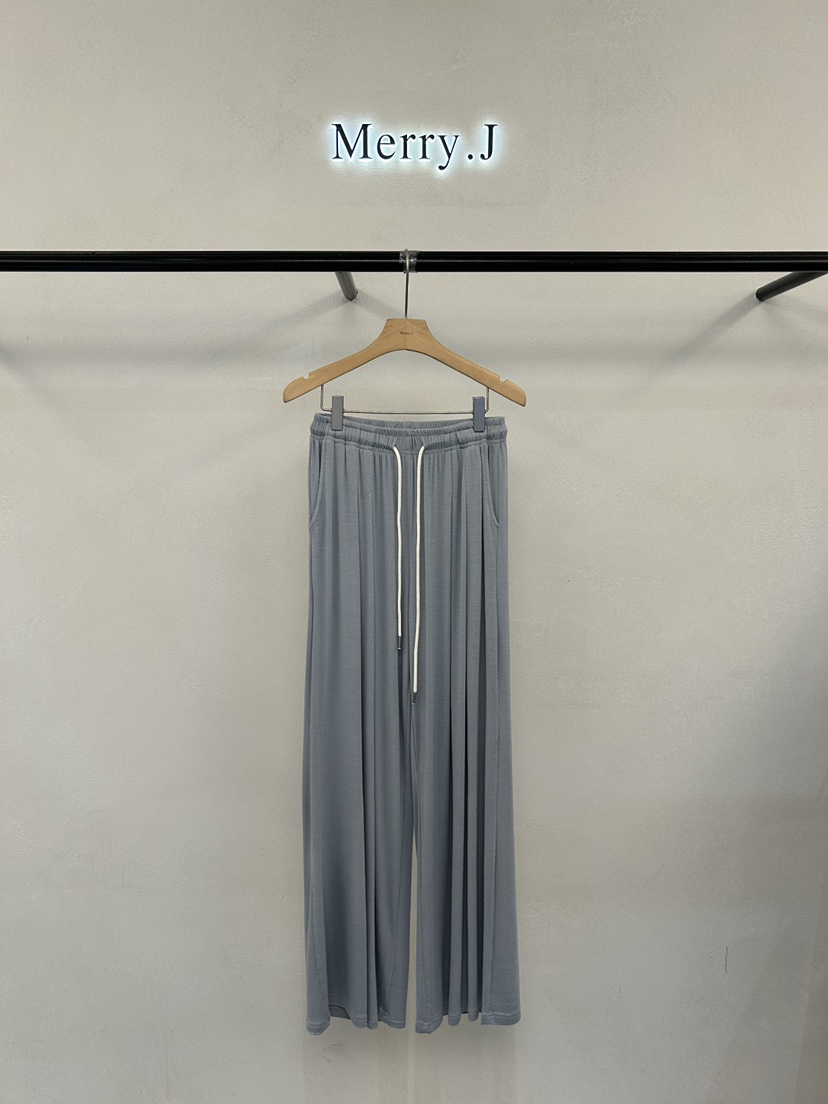 MERRY-J東大門實拍女士新款真品推薦26春夏時尚休閑褲褶裥MERRY-J休閑褲圖色1