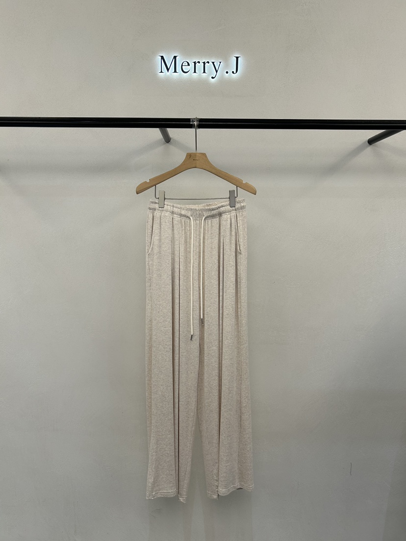 MERRY-J東大門實拍女士新款真品推薦26春夏時尚休閑褲褶裥MERRY-J休閑褲圖色2