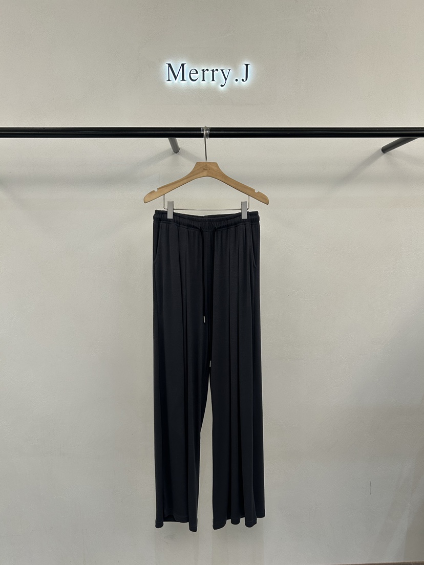 MERRY-J東大門實拍女士新款真品推薦26春夏時尚休閑褲褶裥MERRY-J休閑褲圖色3