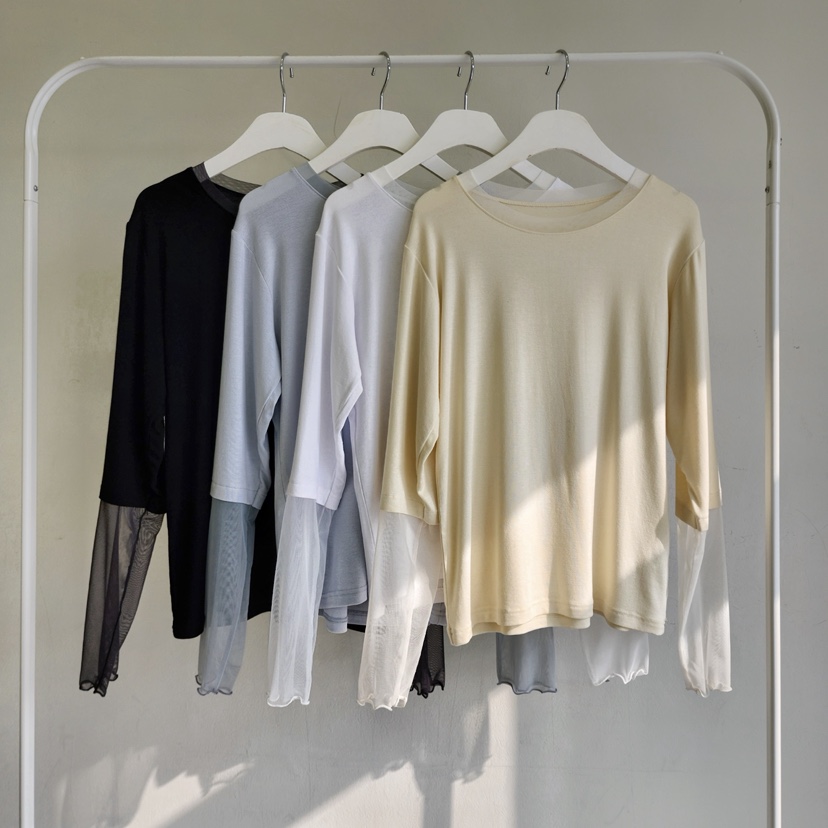 LA BLOOM韓國代購女裝新款職業時尚推薦人氣26春夏長袖T恤La Bloom長袖T恤