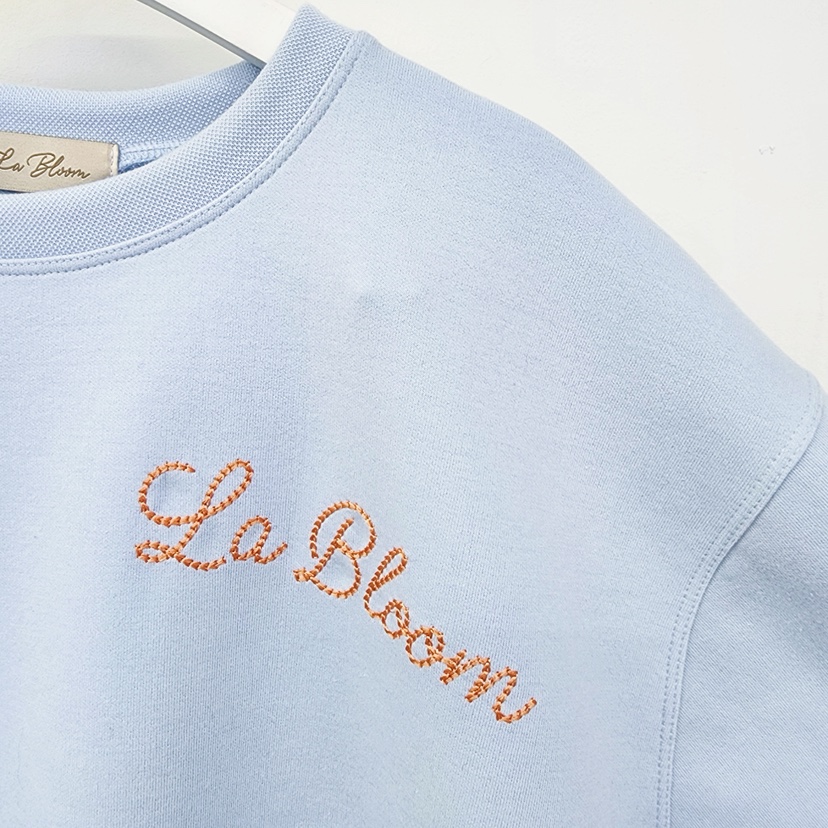 LA BLOOM韓國代購女士新品時尚真品26春夏熱賣人氣衛衣刺繡La Bloom衛衣