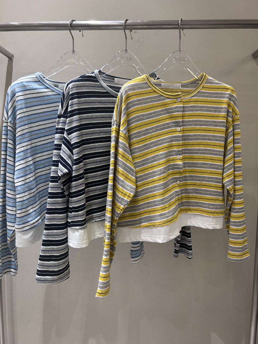 LATTE-P韓國代購女裝新品職業26春夏休閑真品針織衫假兩件LATTE-P針織衫