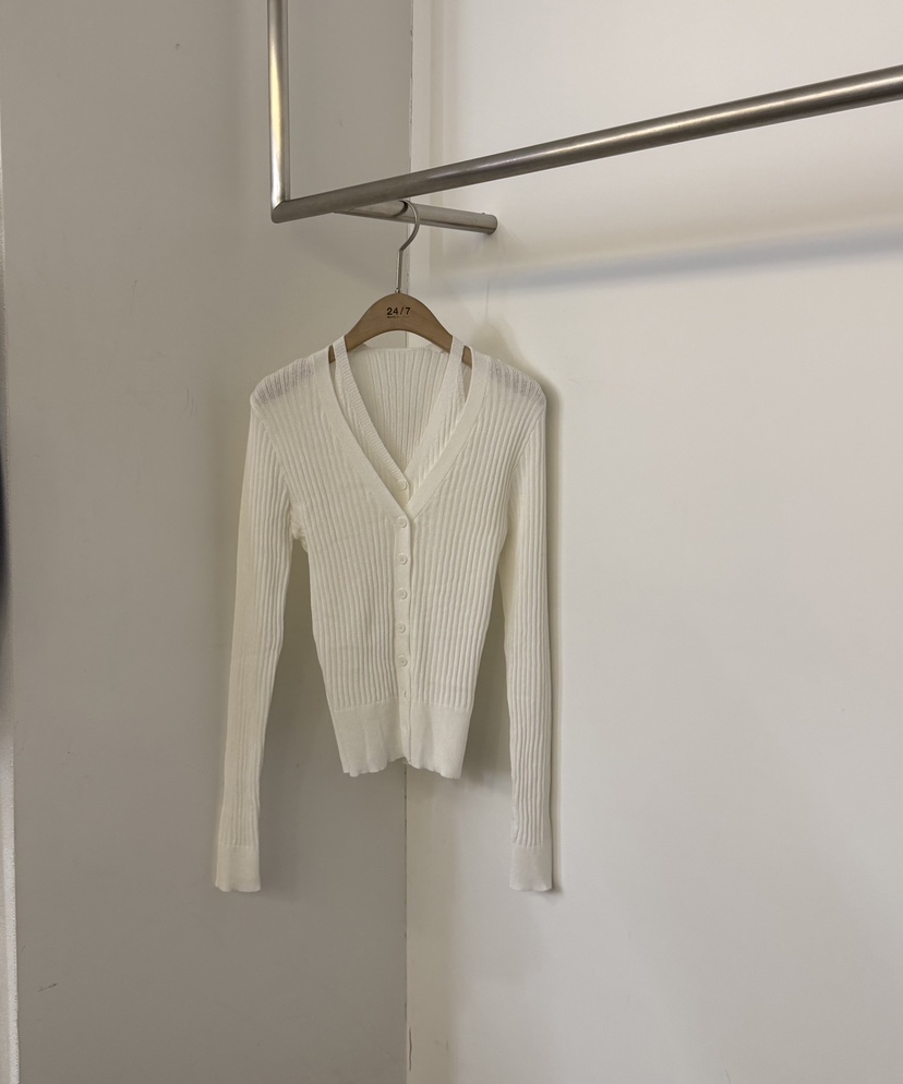 TWENTY FOUR SEVEN24-7韓國直郵女裝新款休閑針織衫假兩件TEWNTY FOUR SEVEN24-7針織衫圖色2